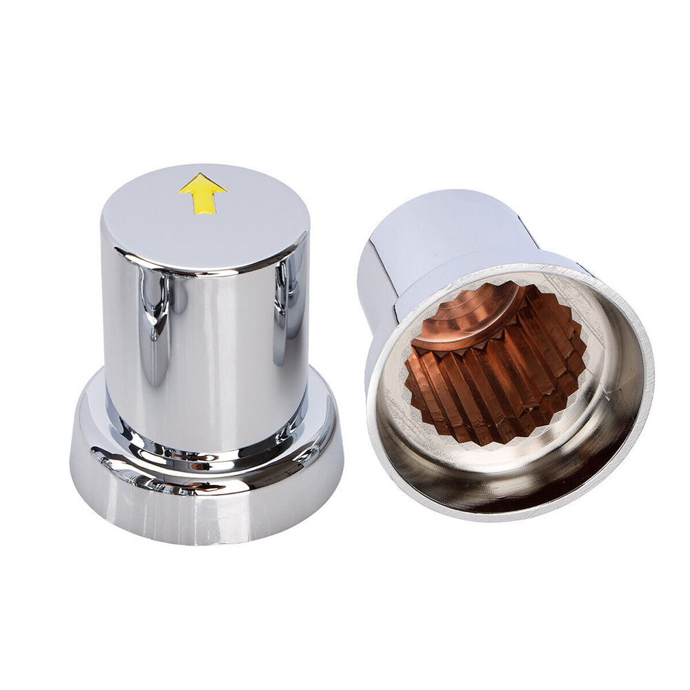 20PCS ABS Wheel Nut Covers Safety Arrow Chrome Caps For Trucks Trailers Bus AU 4