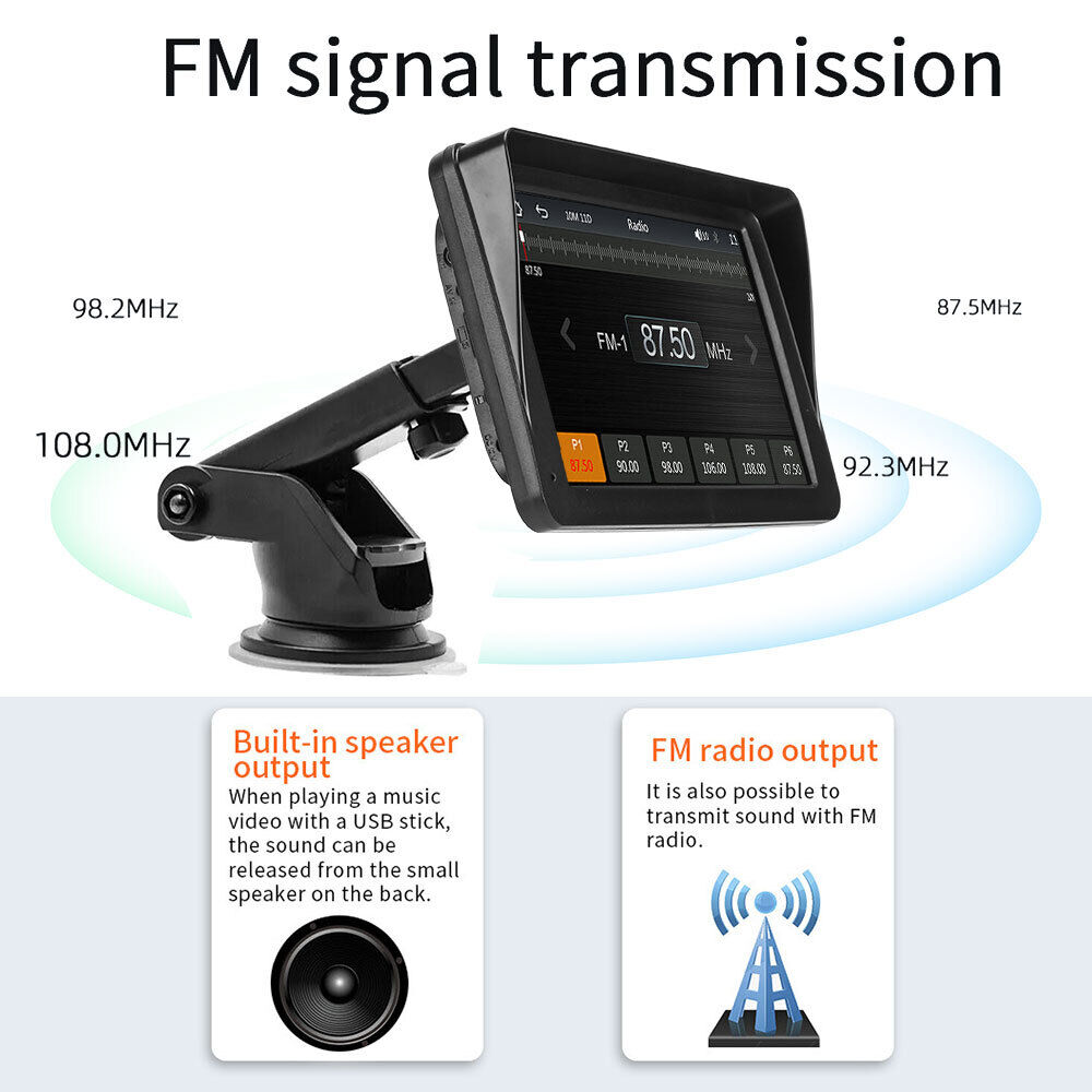 7inch PortableWireless Apple CarPlay Android Auto Touch Screen Car Radio Stereo AU 4