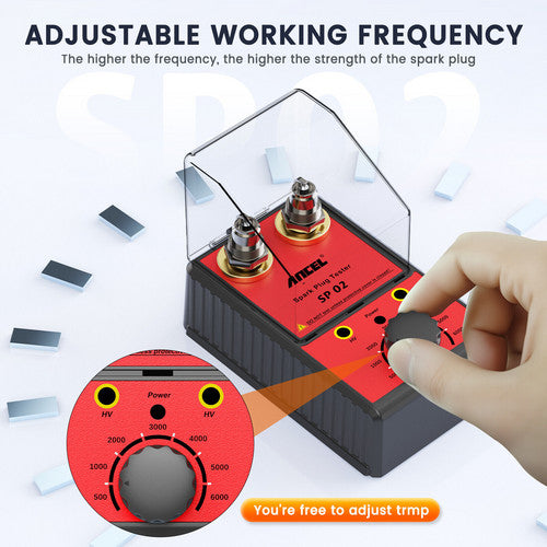Ancel 12V Car Spark Plug Tester Auto Ignition System Tester Diagnostic Test Tool 5