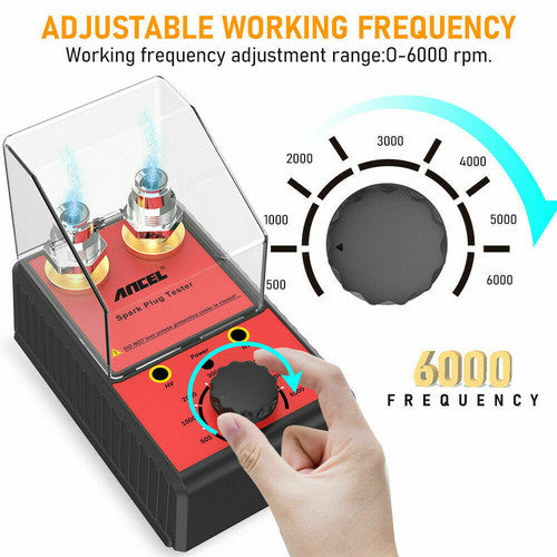 Ancel 12V Car Spark Plug Tester Auto Ignition System Tester Diagnostic Test Tool 6