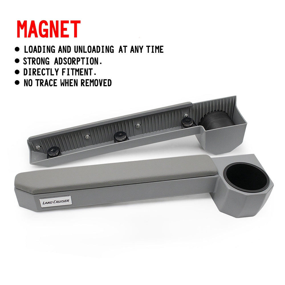 Upgraded Magnet Door Armrest Cup Holder For Land Cruiser 70 76 79 Series Hj75 4