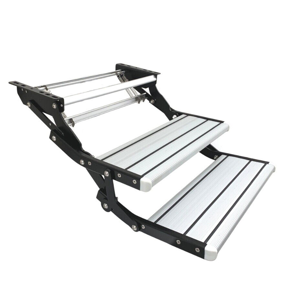 Aluminium Double Caravan Step Pull Out Folding Steps For Road RV Camper Trailer 6