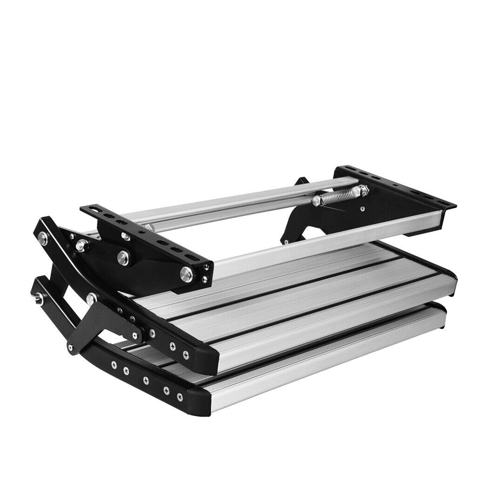 Aluminium Double Caravan Step Pull Out Folding Steps For Road RV Camper Trailer 9