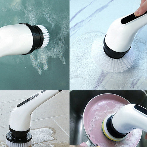 9in1 Electric Spin Scrubber Turbo Scrub Cleaning Brush Cordless Chargeable Tool 3
