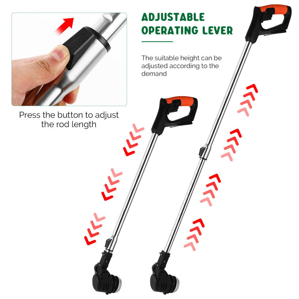 3in1 Cordless Grass Trimmer Grass Lawn Brush Cutter Whipper Snipper with 1 Battery 5