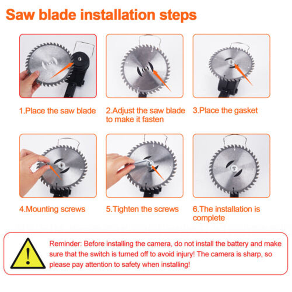 3in1 Cordless Grass Trimmer Grass Lawn Brush Cutter Whipper Snipper with 1 Battery 7