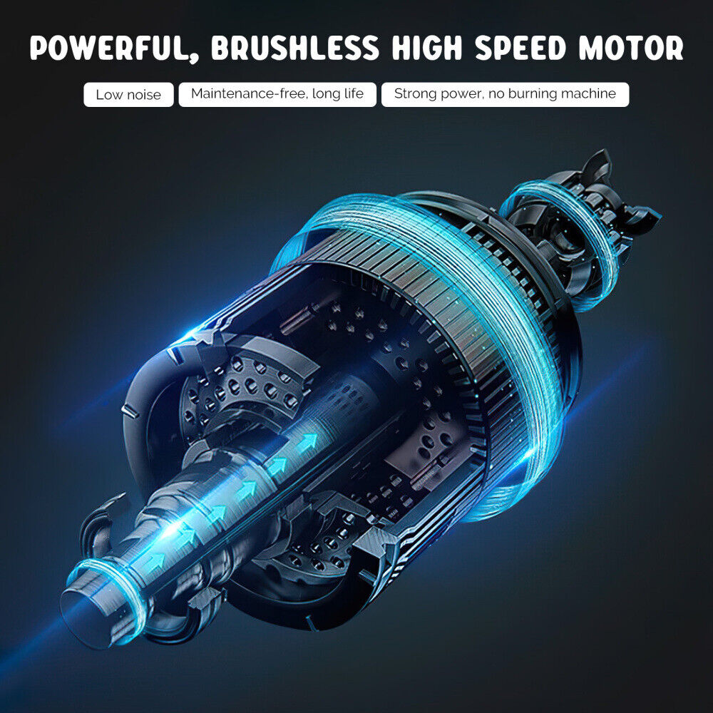 3in1 Cordless Grass Trimmer Grass Lawn Brush Cutter Whipper Snipper with 2 Battery 6