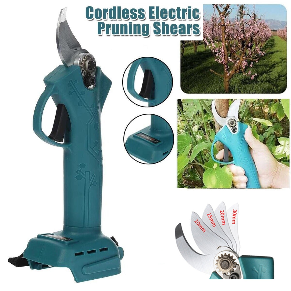 Cordless Electric Pruning Shears Secateur Rechargeable Branch Cutter W/ 2 Battery 8