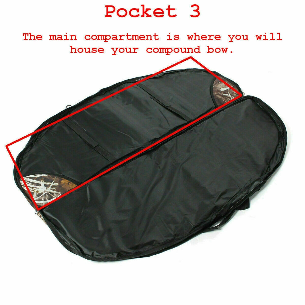 115cm Portable Compound Bow bag Archery Arrows Carry Bag Case With Arrow Holder 7