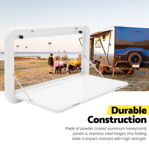 Caravan Table Folding Picnic Camping Motorhome Outdoor Tables Locked 800x450mm 3