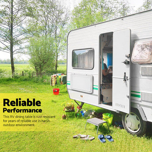 Caravan Table Folding Picnic Camping Motorhome Outdoor Tables Locked 800x450mm 4