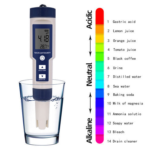 5 in 1 PH Meter Water Quality Monitor Tester Pen and one Bestway Surface Skimmer 3