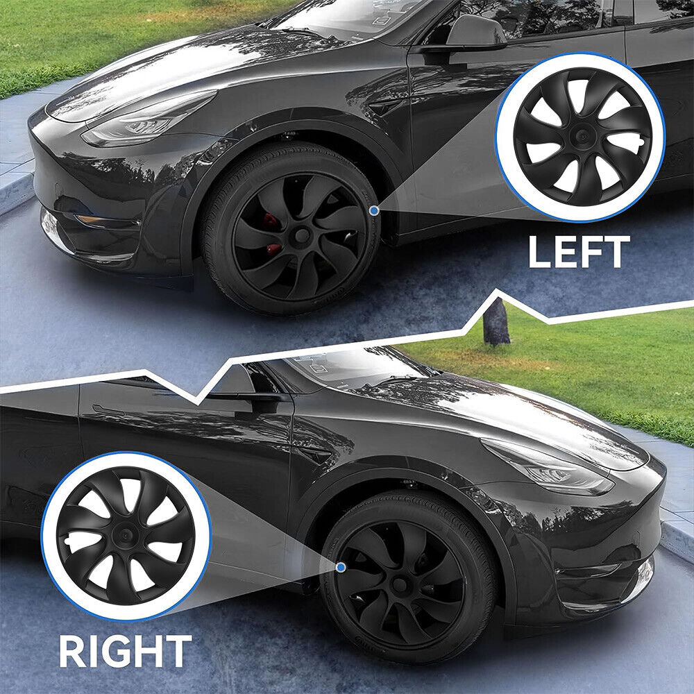 Tesla Y wheel cap 4 gray and model Y front and rear PP TPE fender 4 3