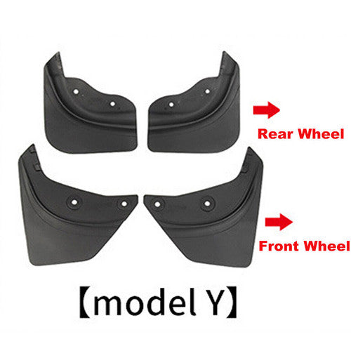 Tesla Y wheel cap 4 gray and model Y front and rear PP TPE fender 4 8