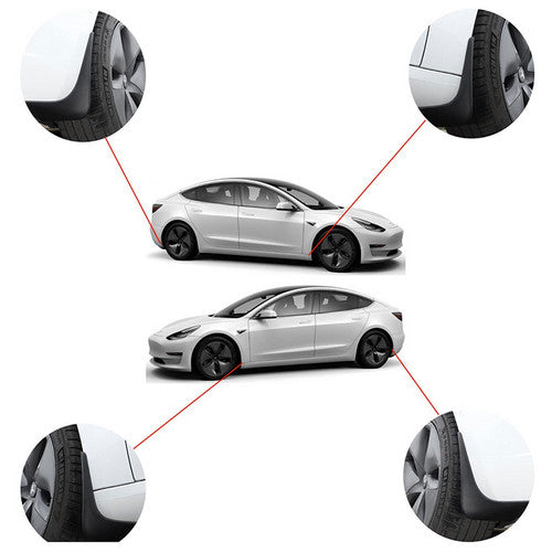 Tesla Y wheel cap 4 gray and model Y front and rear PP TPE fender 4 10