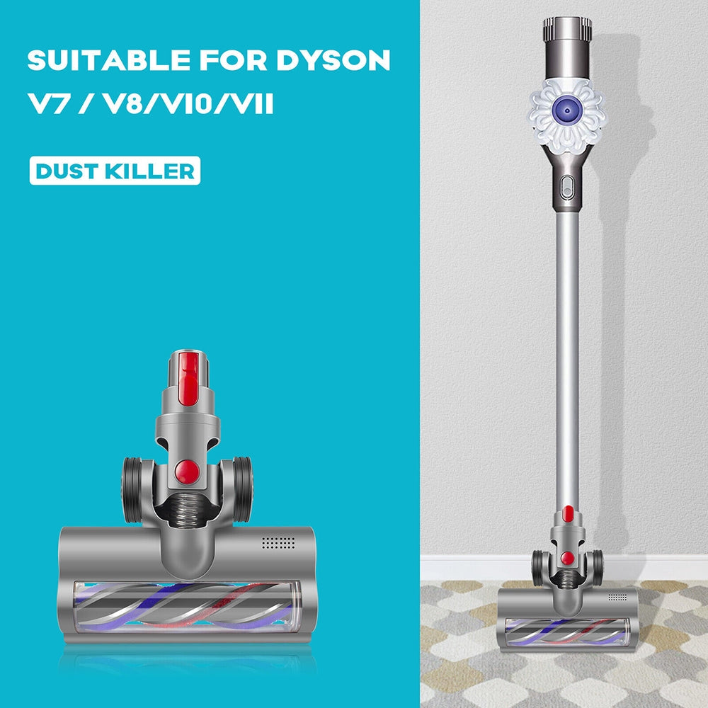 Turbo Brush Roller Head Electric Floor Carpet Head LED For Dyson V7 V8 V10 V11 V15 3