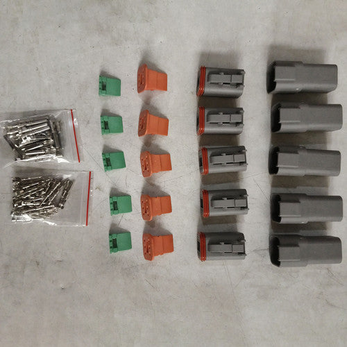 5 Set Deutsch DT 6 Way Pin Male/Female Kit Electrical Connector Plug Waterproof 3