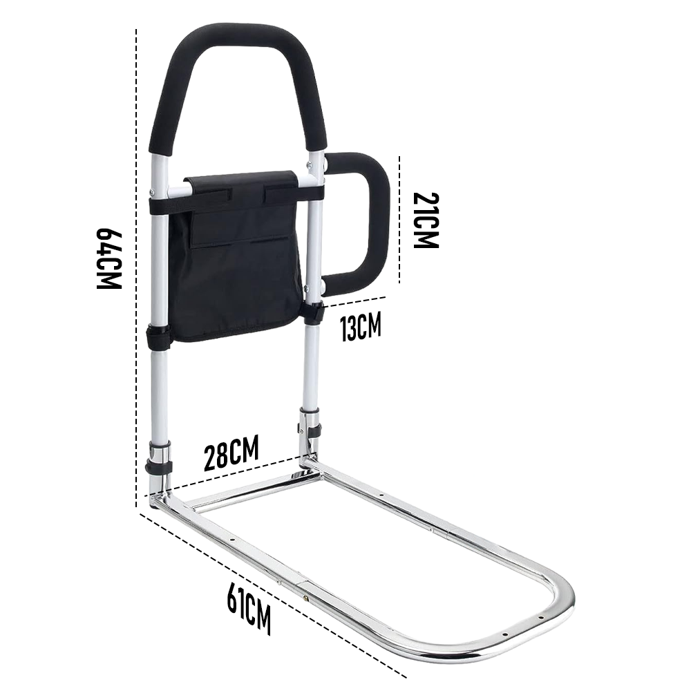 Bed Rail Safety Assist Rail for Elderly Adults with Storage Pocket &Fixing Strap 7