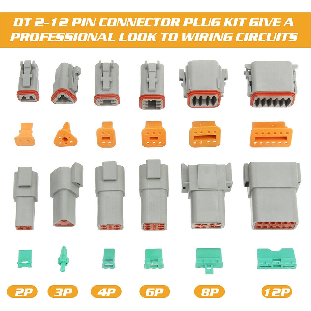 600PCS Deutsch DT Connector Plug Kit With Genuine Deutsch Crimp Tool Auto Marine 3