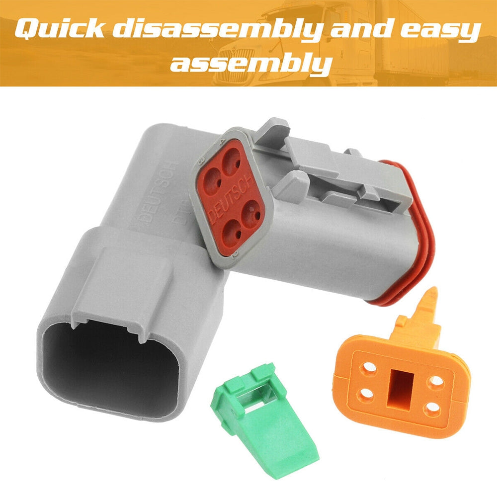 600PCS Deutsch DT Connector Plug Kit With Genuine Deutsch Crimp Tool Auto Marine 4