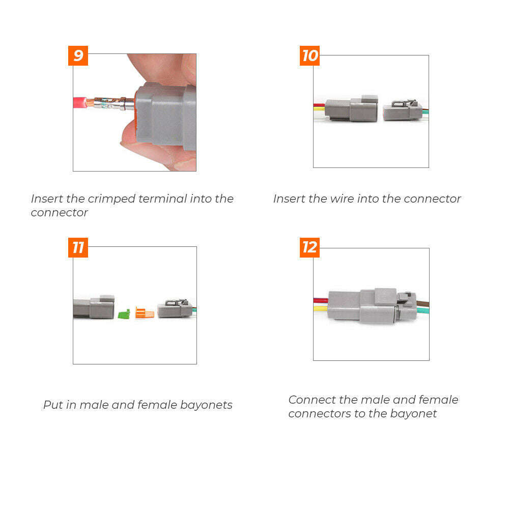 1000PCS Deutsch DT Connector Plug Kit With Genuine Deutsch Crimp Tool Auto Marine 4