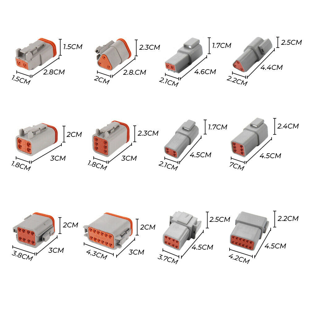 1000PCS Deutsch DT Connector Plug Kit With Genuine Deutsch Crimp Tool Auto Marine 9
