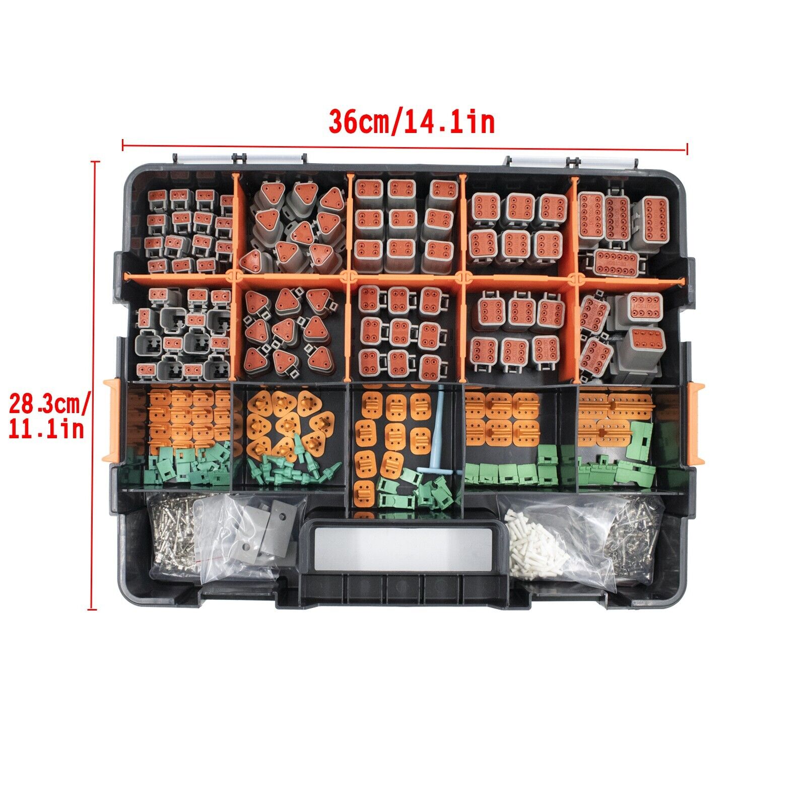 AU 1000 PCS Deutsch DT Connector Kit 14-16AWG Stamped Contacts 1100PCS UPGRADE 3