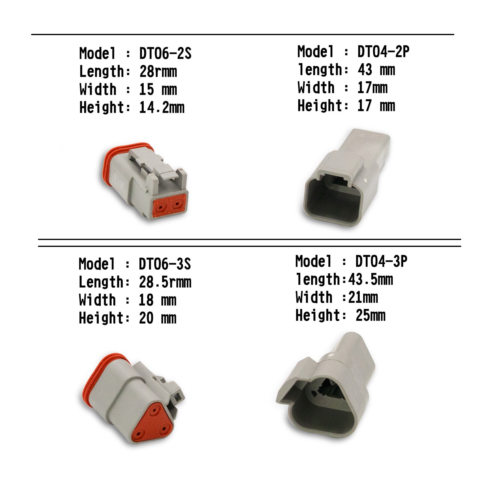 1700PCS Deutsch DT Connector DEUTSCH DT CONNECTOR PLUG KIT AU STOCK Connector 5