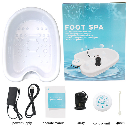 Ion Ionic Detox Foot Bath Spa Machine Tub Array Cell Cleanse for Health Tool Set 12