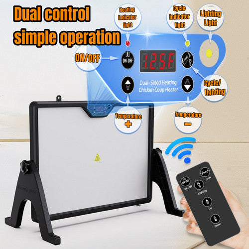 Chick Brooder Heating Plate Chicken Coop Heater Dual-Sided Duck Poultry Brooder 4