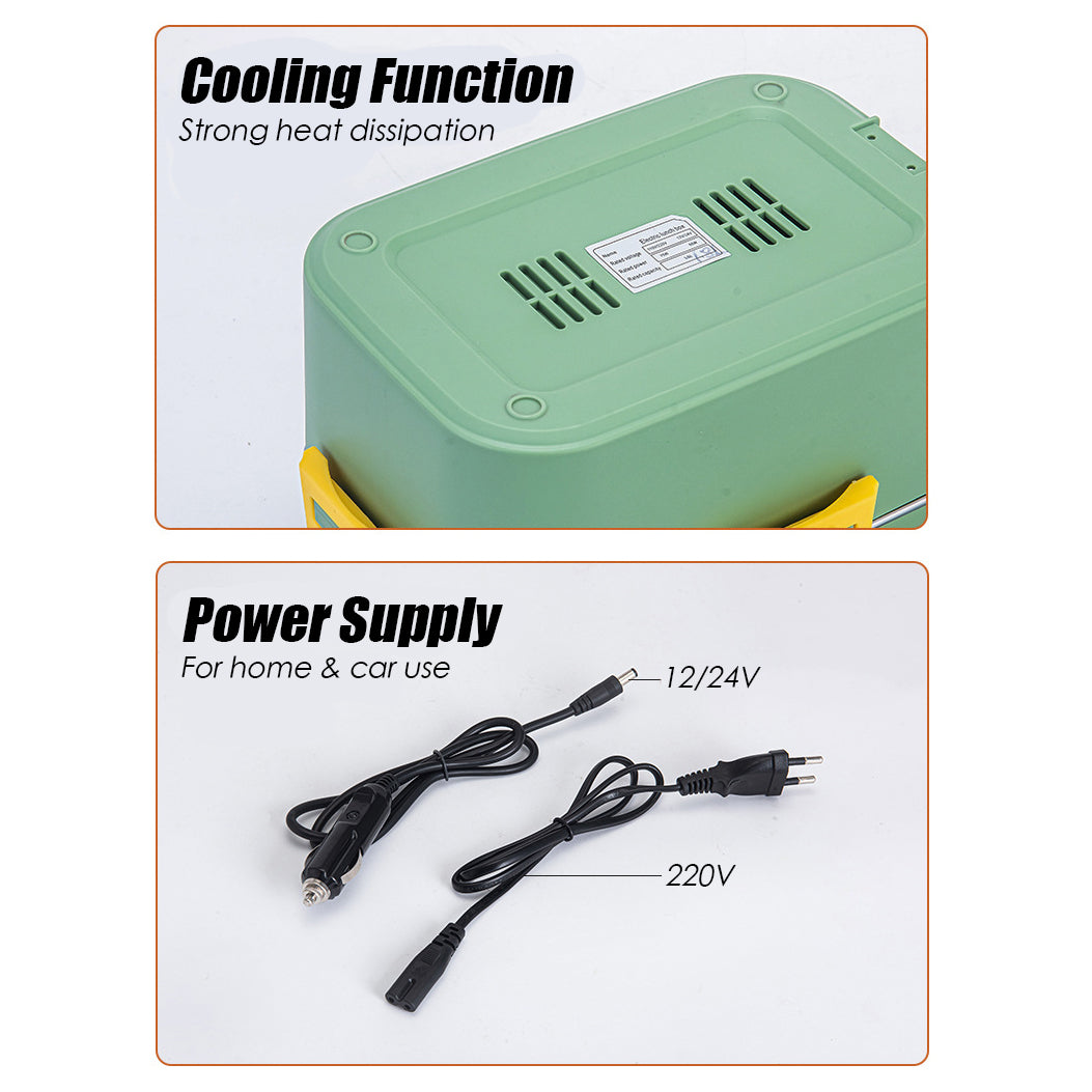 75W Electric Lunch Box Food Warmer Heater 1.8L Portable Leak Proof Car Home AU 4