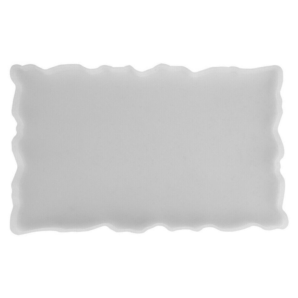 Large Safe Silicone Tray Mould Artist Mold Irregular Coaster Resin Craft Art DIY + 2 Handles 10