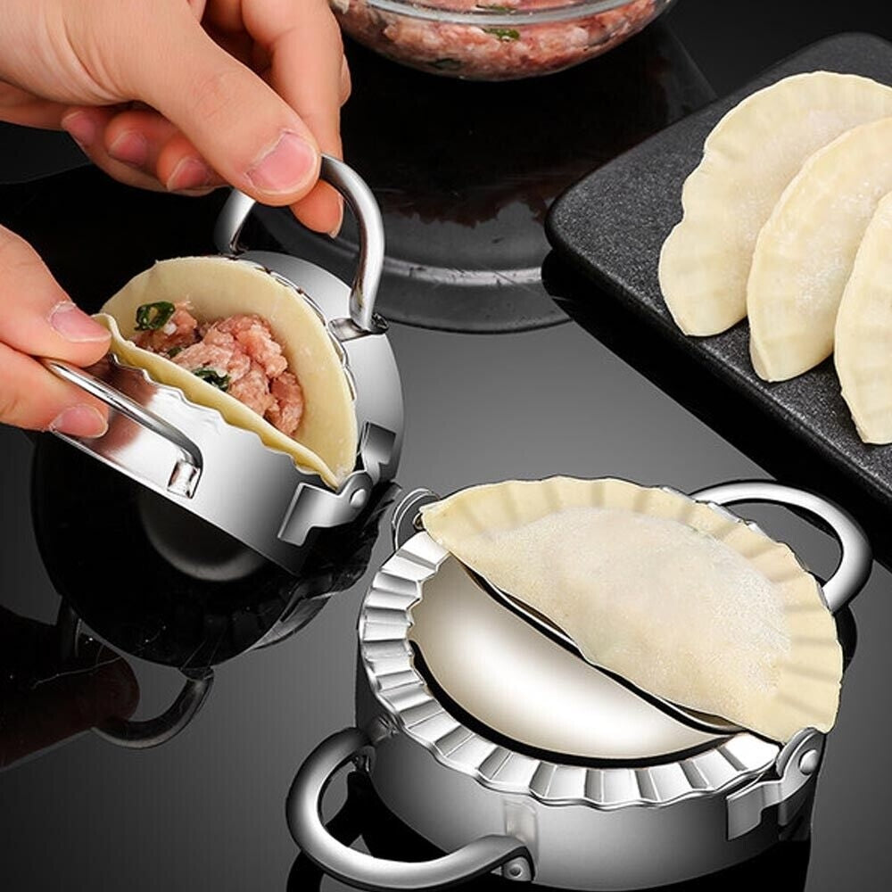 Dumpling Maker Set Stainless Steel Dough Press Making Mold Mould Tool AU 6