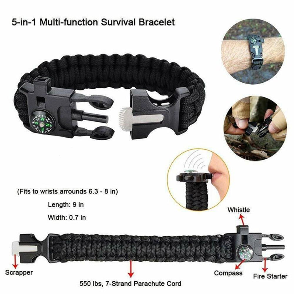Tactical Emergency Survival Kit Outdoor Sports Hiking Camping SOS Tool Equipment 8