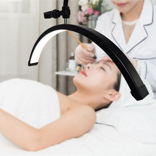Beauty Half Moon Floor Fill Lamp LED Lash Light for Tattoo Salon Eyelash Makeup 9