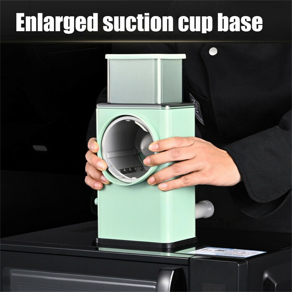 Kitchen Vegetable Food Manual Rotary Drum Grater Chopper Slicer Fruit Cutter 5