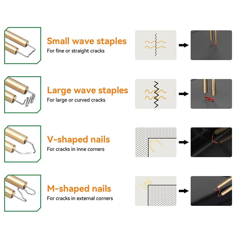 Cordless Plastic Welder Hot Stapler Bumper Repair Welding Machine +400 Staples 3