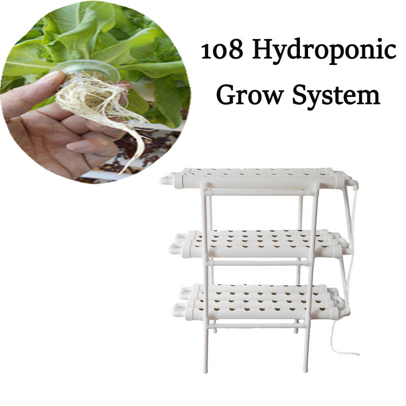 108 Plant Sites Hydroponic Grow Tool Kit Vegetable Garden Hydroponic Grow System 7