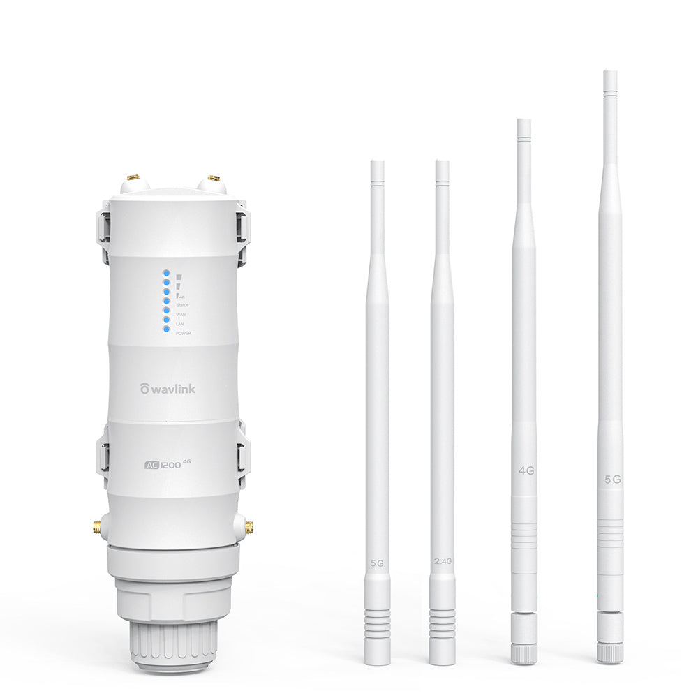 WAVLINK AC1200 Outdoor WiFi Dual Band Long Range Aerial HD4 Extender WiFi Router 3