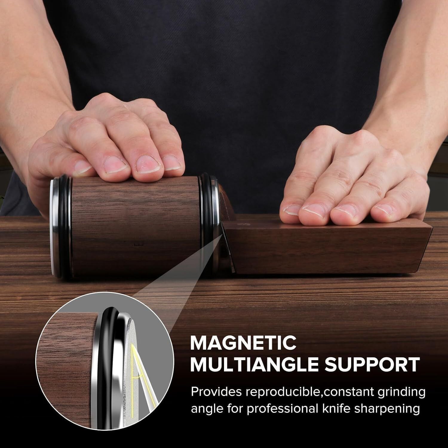 Rolling Knife Sharpener Kit For Straight Edge Roller Knife Sharpening Gift setAU 3