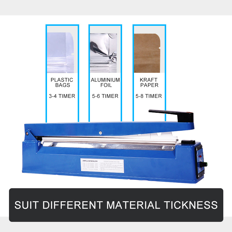 400mm Electric Heat Sealer Sealing Machine Impulse Plastic Poly Bag AU PLUG 3