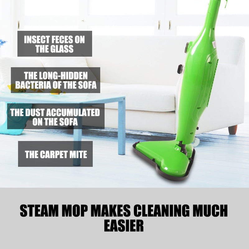 12 in 1 Multi Foldable Steam Mop Handheld Floor Steamer Carpet Cleaning Cleaner 5