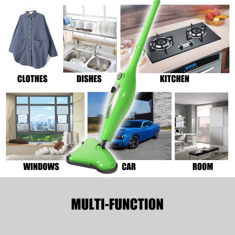 12 in 1 Multi Foldable Steam Mop Handheld Floor Steamer Carpet Cleaning Cleaner 11