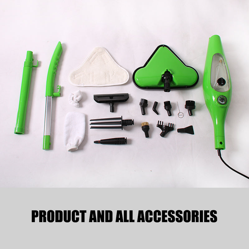 12 in 1 Multi Foldable Steam Mop Handheld Floor Steamer Carpet Cleaning Cleaner 12
