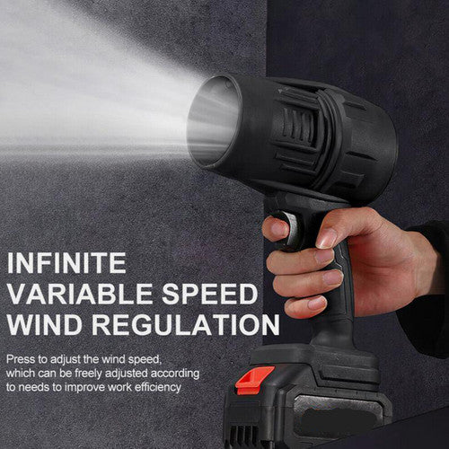 Cordless Blower Portable Handheld Electric Brushless Turbo Jet Fan w/2 Batteries 4