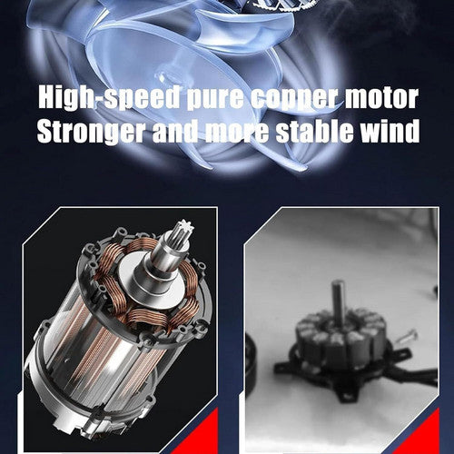 Cordless Blower Portable Handheld Electric Brushless Turbo Jet Fan w/2 Batteries 8