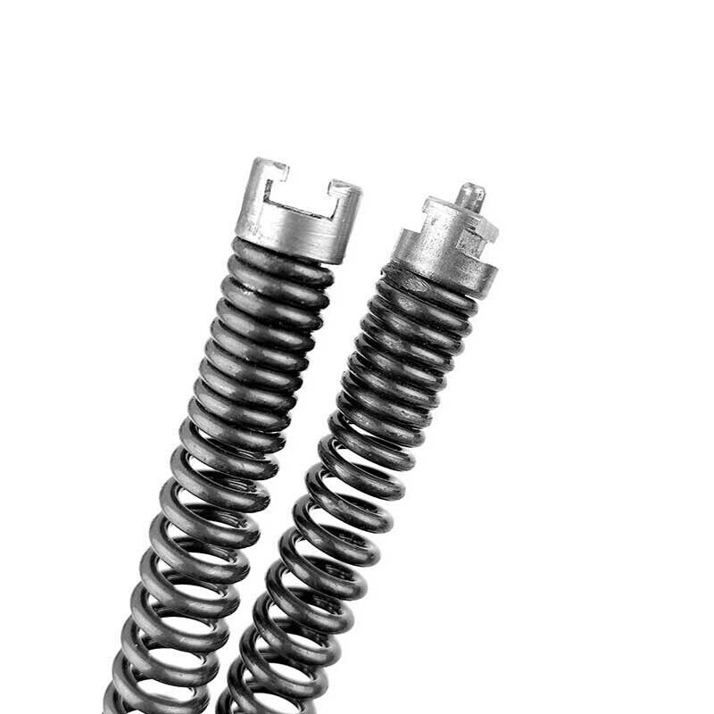 Plumber Drain Snake Pipe Metal Cleaner Pipeline Sewer 12M + 6 Drill Bit Tool DIY 10