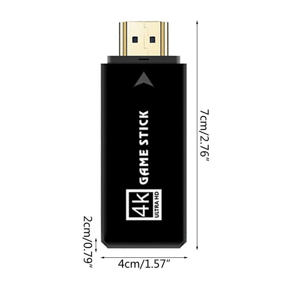 64G 15000+ Retro Classic Video Game Console Stick+2 Wireless Controller HDMI TV 7