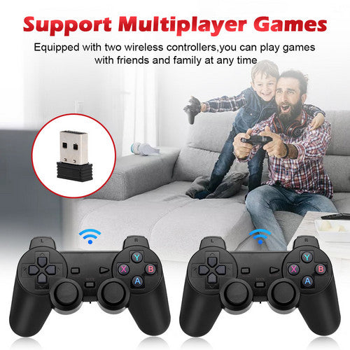 40000+ HD HDMI Pre-Loaded Retro Video Game Stick Console +2 Wireless Controller 5