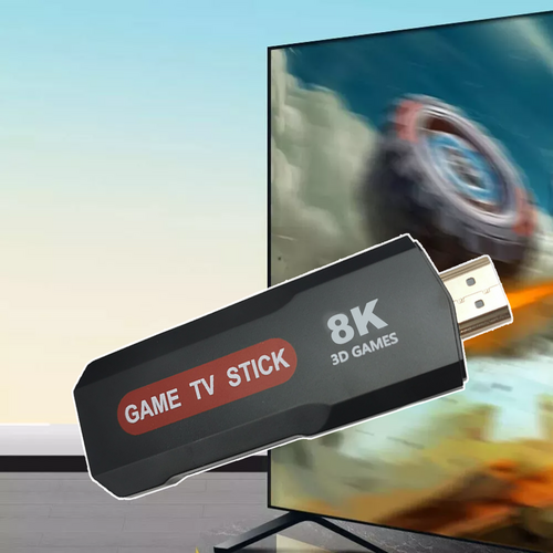 128GB 2025 NEW 8K HDMI Video Game Stick Console 55000+ 2 Wireless Controller 7